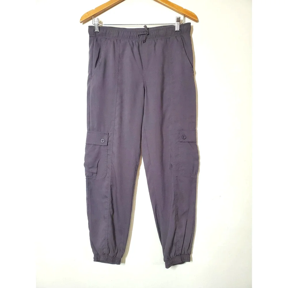 Cloth & Stone Pants Womens‎ XS Tencel Joggers Gray Cargo Pockets Lyocell